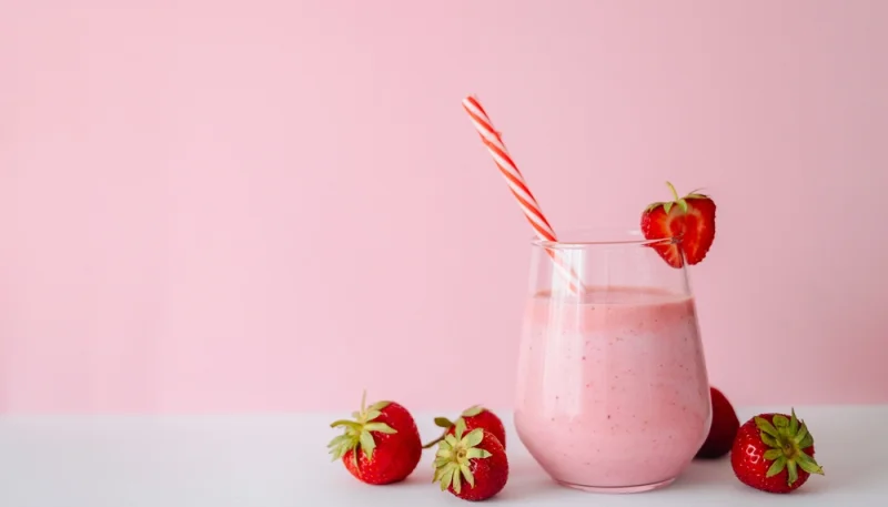 🥤 Milkshake rose passion à la fraise