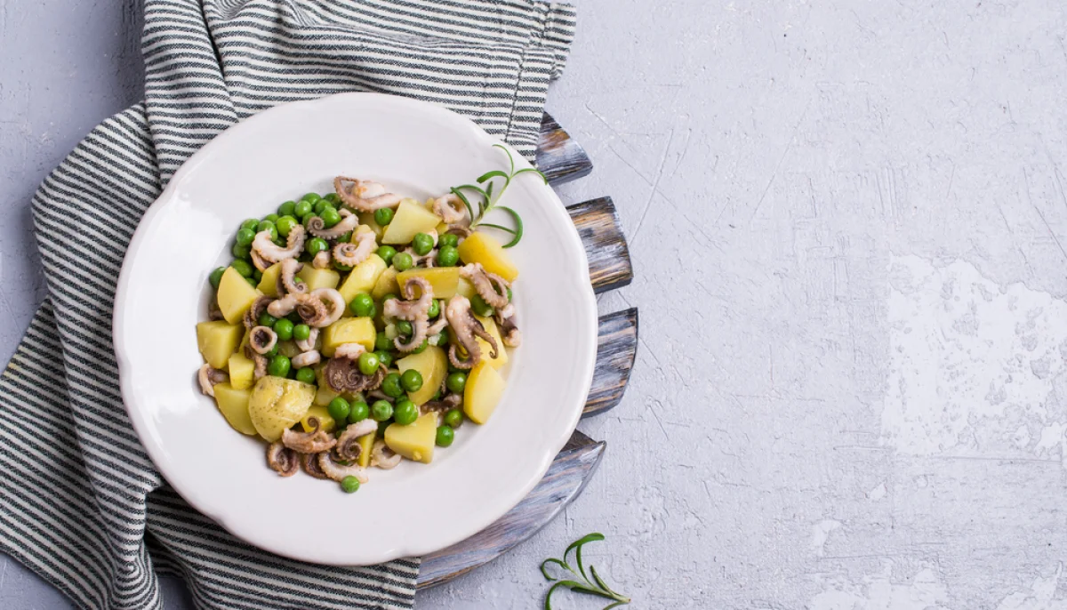 🥔 Pommes de terre aux petits pois et fruits de mer