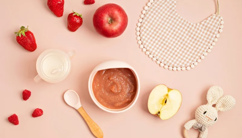 Purée de fruits frais pour bébé