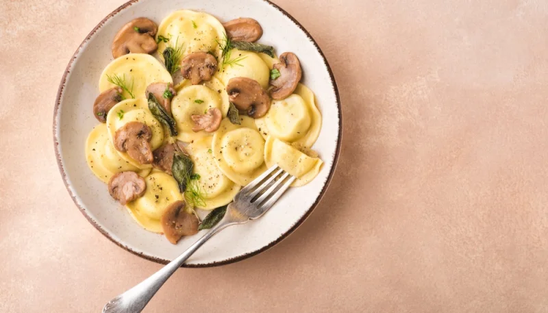 Raviolis aux champignons