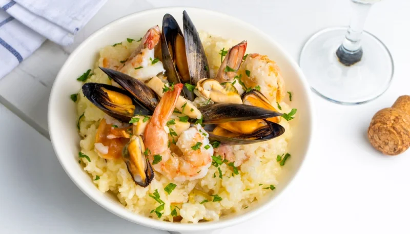 🍤 Risotto méditerranéen aux crevettes et moules