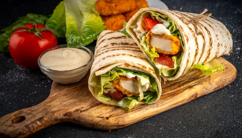 🌯 Wrap au poulet croquant