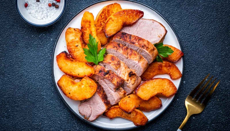 🍎Filet mignon de porc aux pommes et au cidre