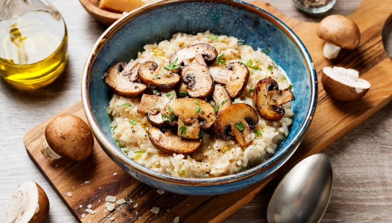🍄 Risotto crémeux aux champignons