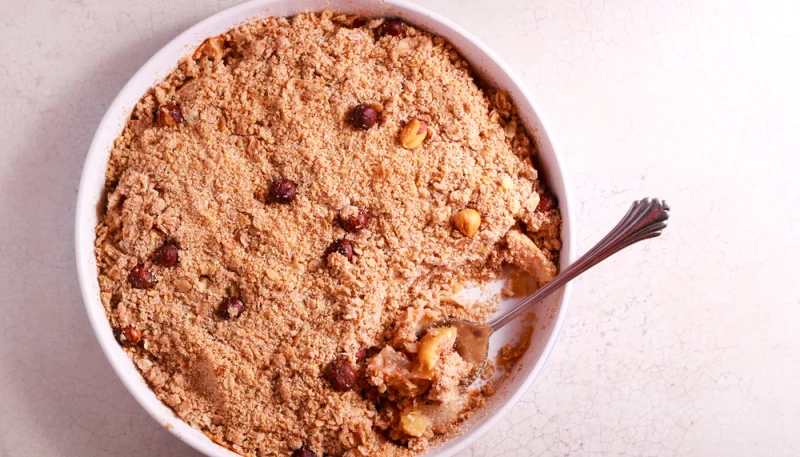🍏 Crumble aux pommes et noisettes dorées