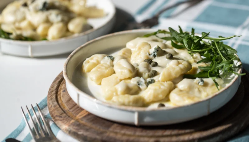 🧀 Gnocchis crémeux au fromage bleu et câpres