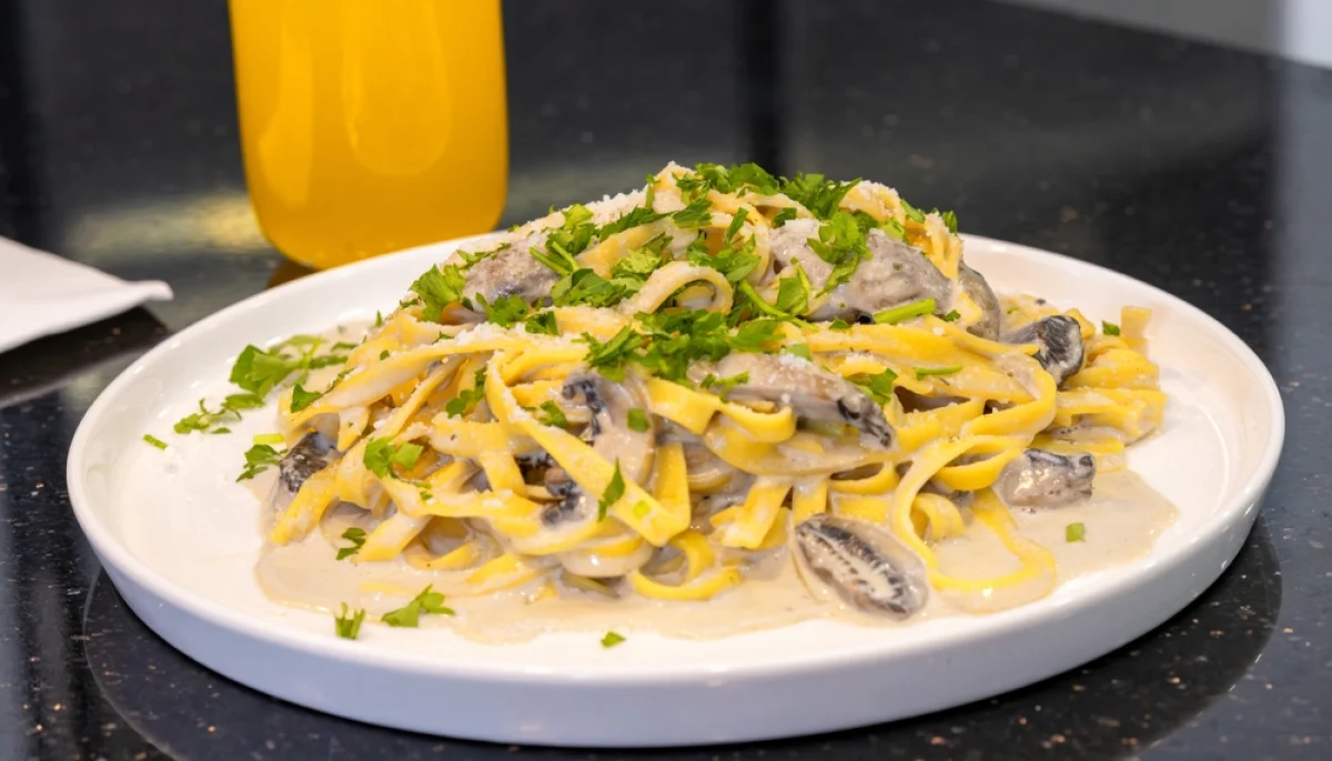 🍄 Pâtes crémeuses aux champignons