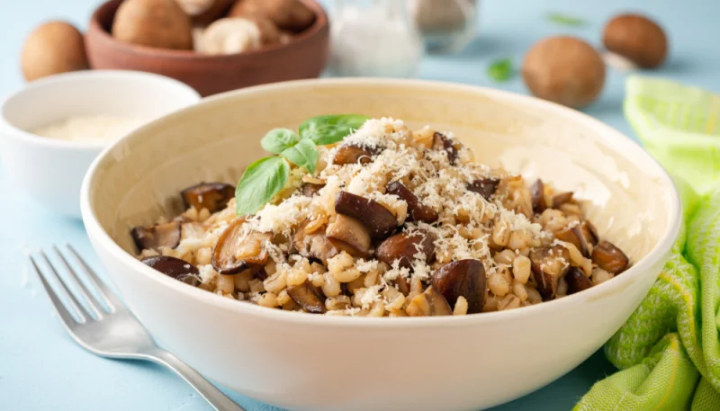 🍄 Risotto d’orge perlé aux champignons