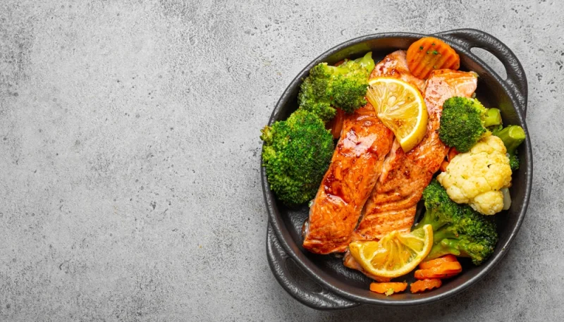 🍋 Saumon au four et légumes rôtis