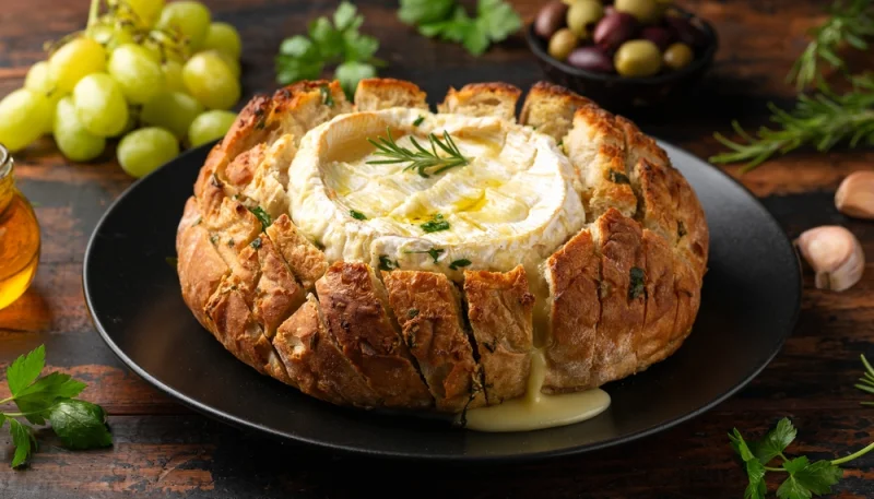 🧀 Pain apéritif au camembert rôti