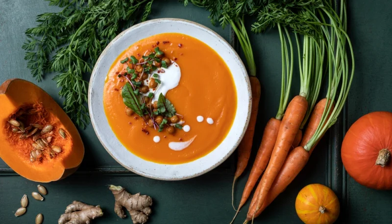 🥕 Velouté de carottes et courge au gingembre