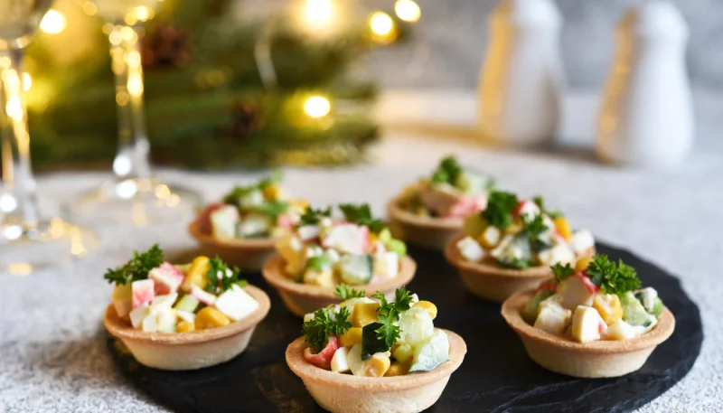 🎄 Mini tartelettes apéritives festives au surimi