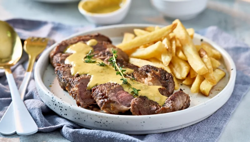 🍽️ Steak frites sauce moutarde