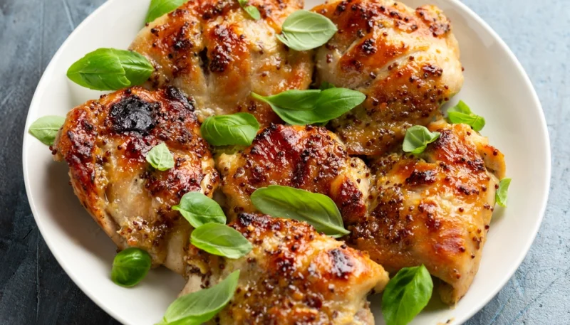 🍗 Poulet à la moutarde doré au four