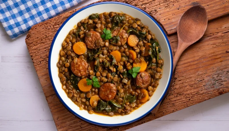 🍲 Ragoût de lentilles au chorizo et carottes