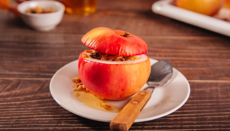 🍎 Pomme au four farcie aux fruits secs et miel