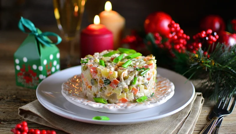 🎄 Salade russe festive de Noël