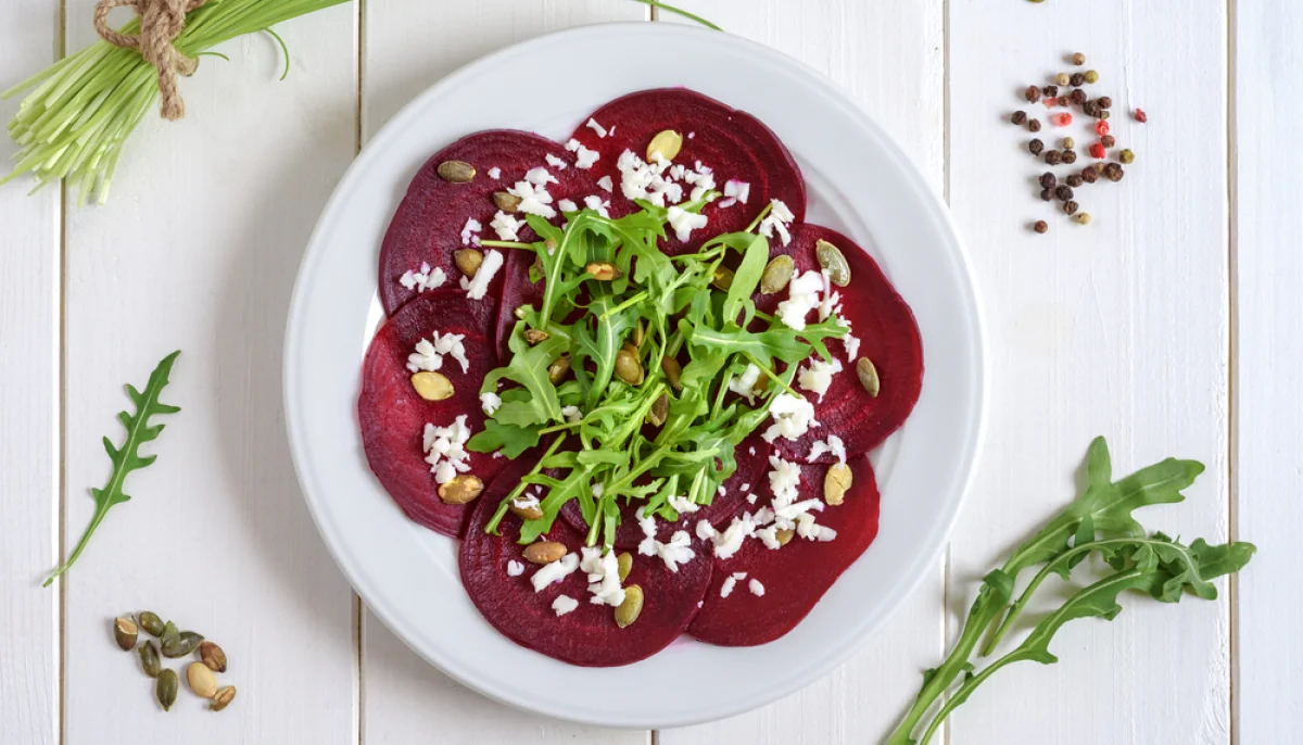 🥗 Carpaccio de betterave et roquette