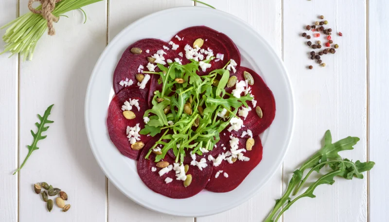 🥗 Carpaccio de betterave et roquette