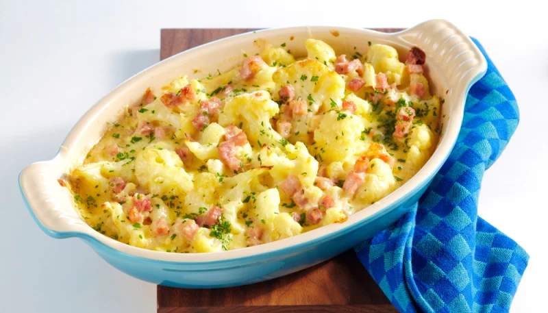 🥦 Gratin de chou-fleur au jambon