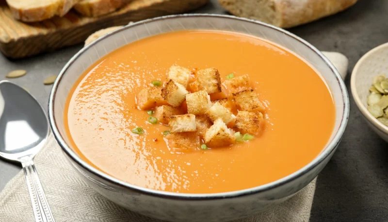 🥕 Velouté de carottes aux croûtons dorés