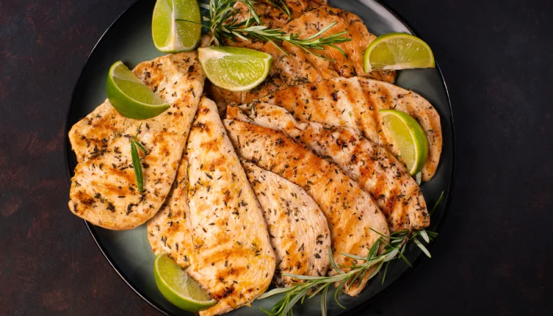 🍗 Blancs de poulet grillés au citron vert et romarin