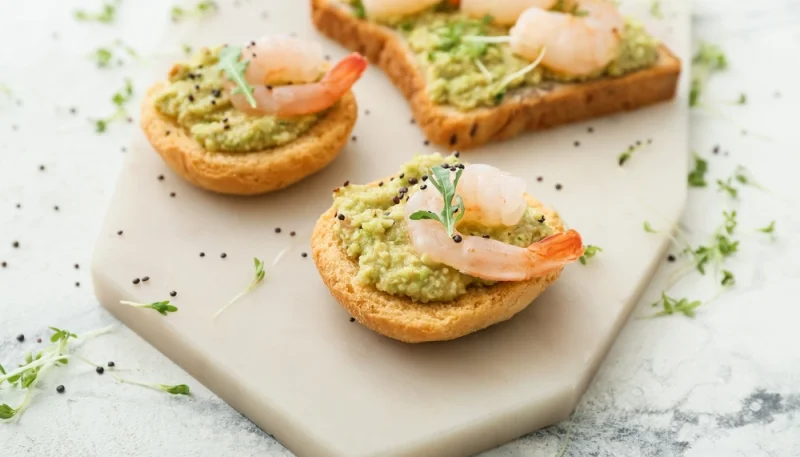 🍤 Tartines avocat et crevettes fraîches