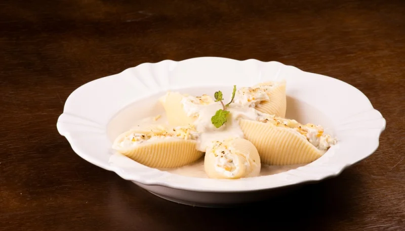 🍝 Conchiglioni farcis à la ricotta, sauce crémeuse