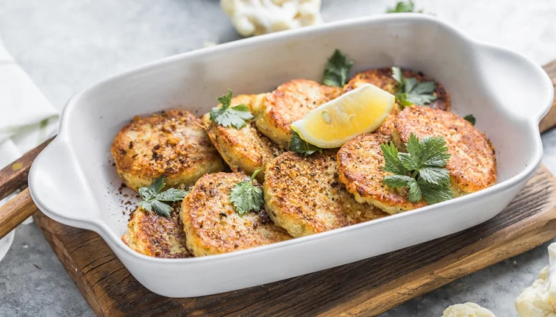 🥦 Galettes de chou-fleur dorées au four