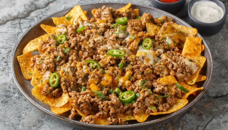 🧀 Nachos gourmands à la viande hachée et fromage