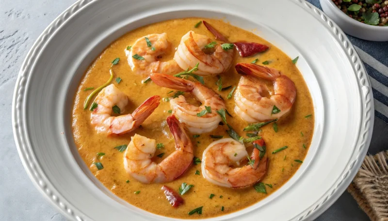 🍤 Crevettes crémeuses au lait de coco et épices