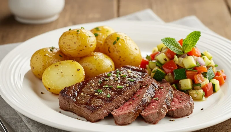 🥩 Steak poêlé aux pommes de terre grenaille