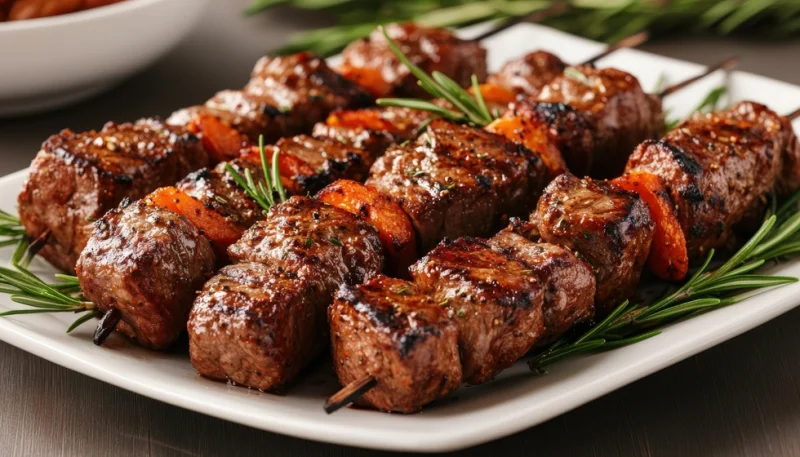🥩 Brochettes de bœuf grillées aux herbes