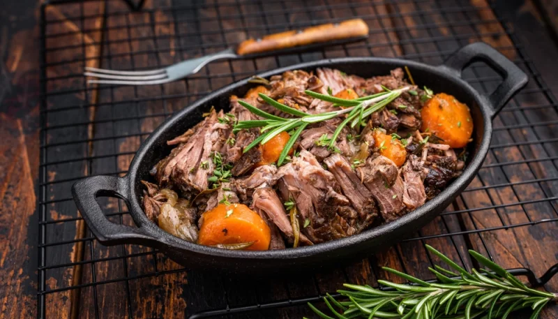 🍖 Effiloché de bœuf mijoté au romarin