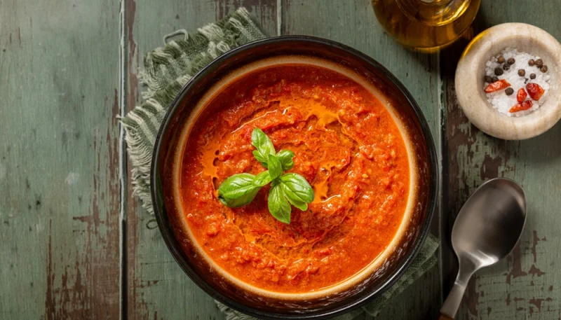 🍅 Gaspacho tiède de tomates rôties