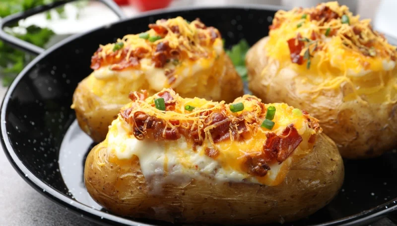 🥔🧀 Pommes de terre farcies au fromage et bacon