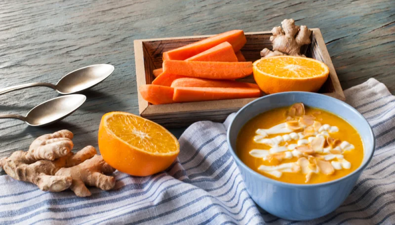 🥕🍊 Velouté de carottes à l’orange et au gingembre