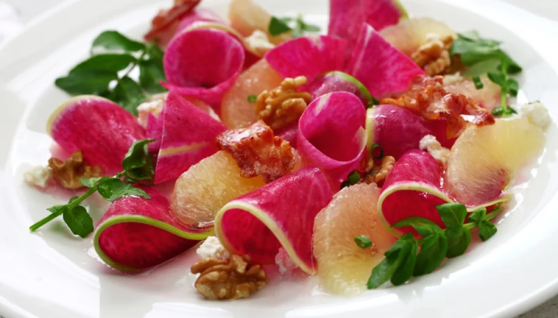 🥗 Salade fraîche de radis roses et agrumes