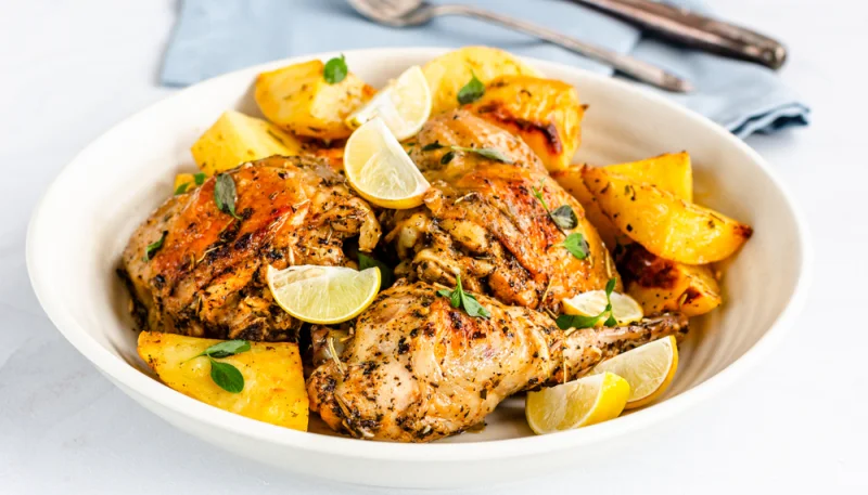 🍗 Poulet rôti au citron et aux herbes