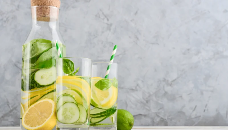 🍋 Eau détox concombre citron facile