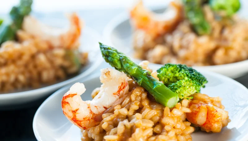 🍤 Risotto aux crevettes et asperges maison