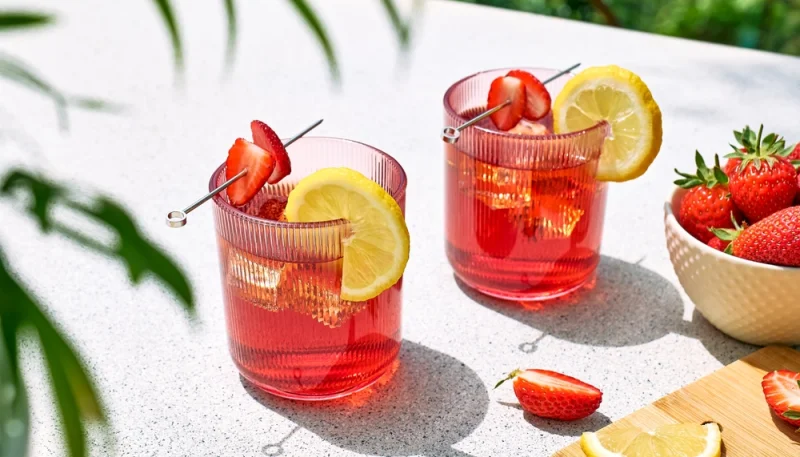 🍓 Mocktail fraise-citron pétillant