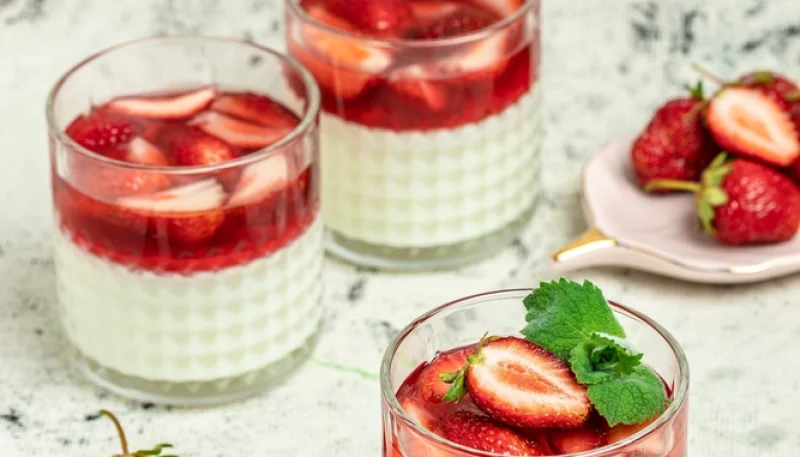🍓 Panna cotta aux fraises