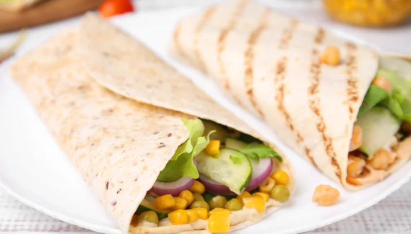 🌯 Wrap végétarien frais et croquant