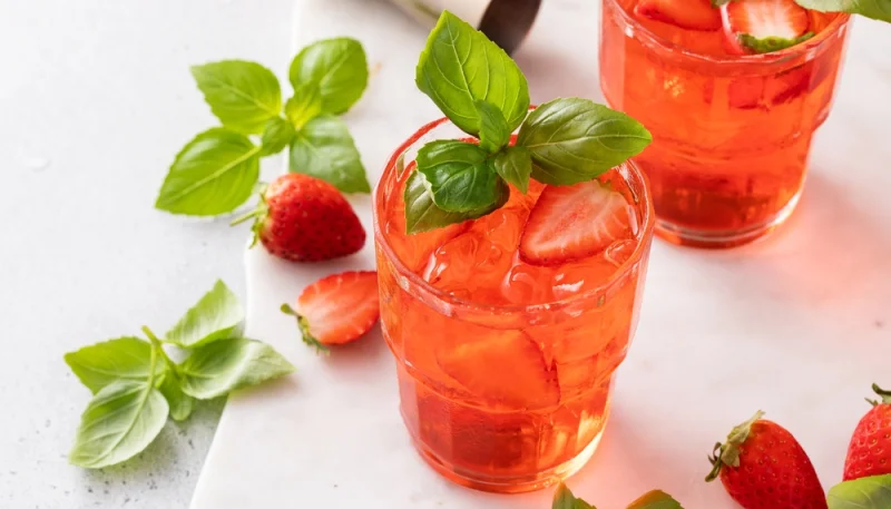 🍓 Limonade fraise-basilic