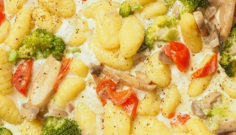 🥦 Gnocchis crémeux aux légumes et champignons