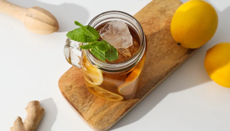 🍋 Thé glacé citron-gingembre