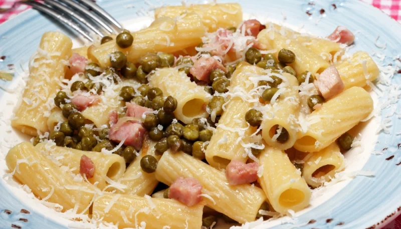 🍝 Pâtes aux petits pois et lardons
