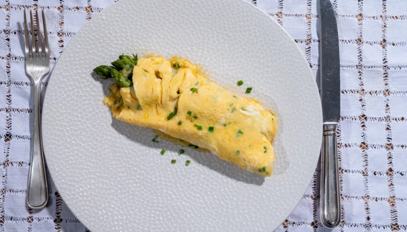 🍳 Omelette moelleuse aux asperges