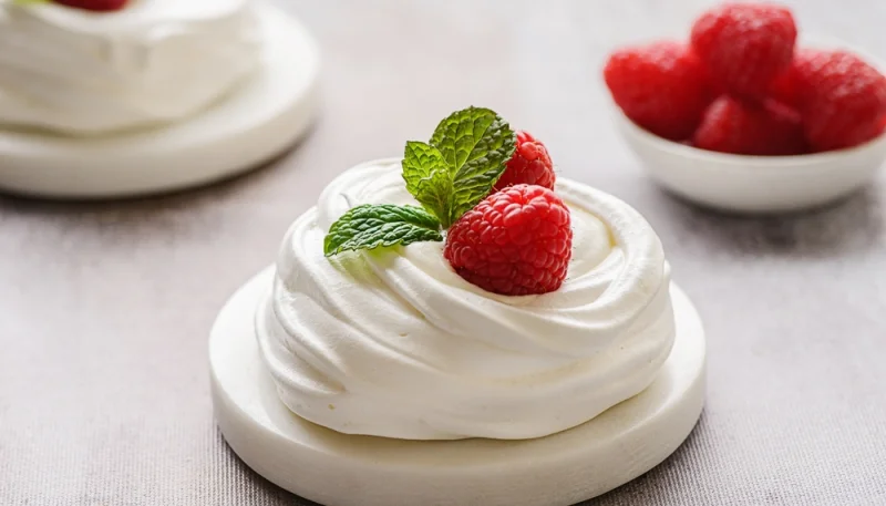 🍓 Pavlova individuelle aux framboises